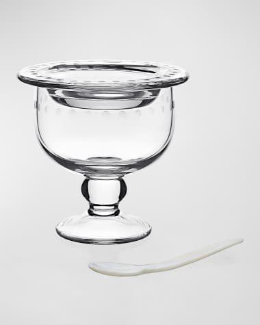 William Yeoward Crystal Katerina Caviar Server For 2 With Spoon