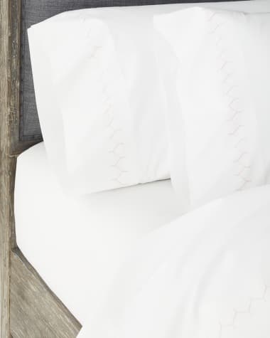 John Robshaw Stitched 300 Thread Count Pillowcases Set of 2, Standard