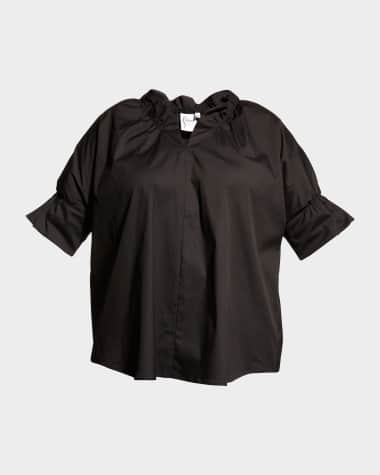 Finley Plus Size Crosby Solid Ruffle Shirt