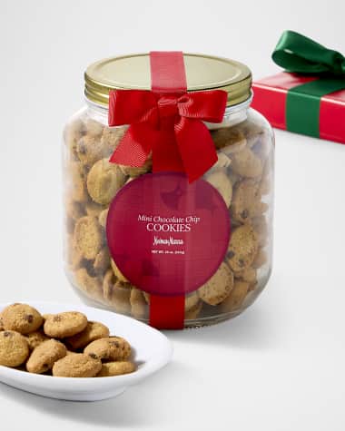 Neiman Marcus Mini Chocolate Chip Cookies in Glass Half-Gallon Jar
