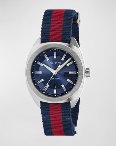 Gucci Men's GG2570 41mm Stainless Steel-Nylon Watch