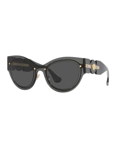 Versace Medusa Metal Cat-Eye Sunglasses