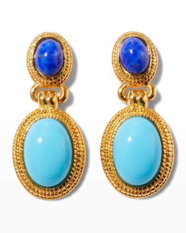 Ben-Amun Multi Blue Drop Earrings