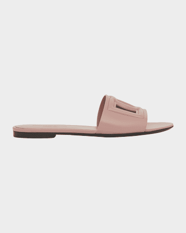 open lace back dress Perla Pink Gingham Flat Sandals