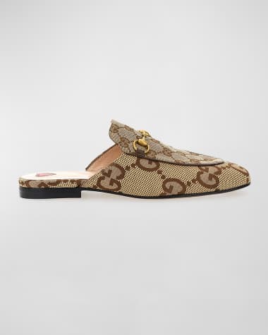 Gucci Princetown GG Canvas Loafer Mules