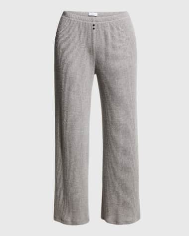 Andine Soleil High-Rise Cropped Ribbed Pants