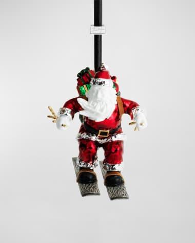 Michael Aram Skiing Santa Ornament