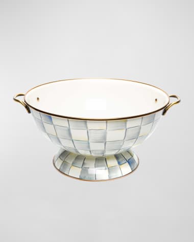 MacKenzie-Childs Sterling Check Everything Bowl