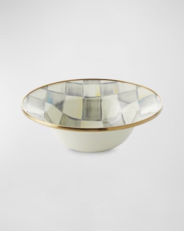 MacKenzie-Childs Sterling Check Breakfast Bowl