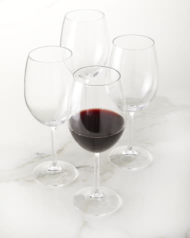 Godinger Twill Set of 4 Red Wine Goblets 