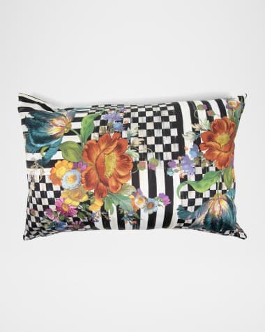 MacKenzie-Childs Courtly Flower Market Lumbar Pillow