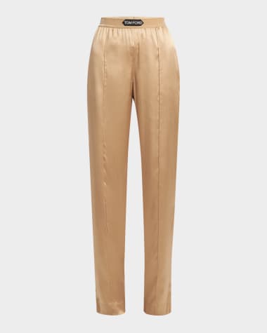 TOM FORD Logo-Banded Silk PJ Pants