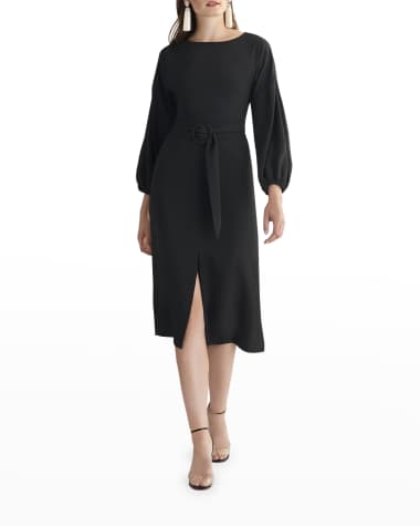 Sachin & Babi Annie Belted Midi Sheath Dress