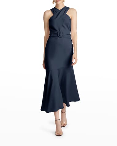 Sachin & Babi Naomi Halter Crepe Dress