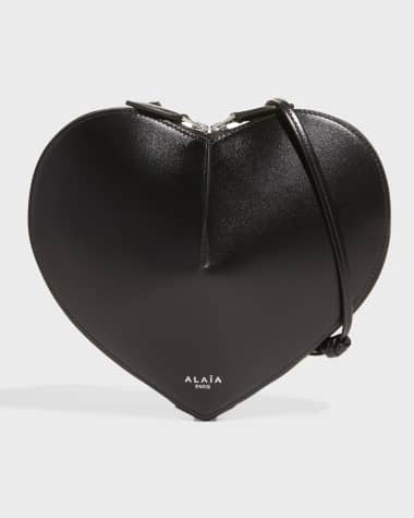 ALAIA Le Coeur Crossbody Bag in Lux Leather