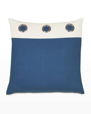 Eastern Accents Maritime Grommet Accent Pillow, Blue