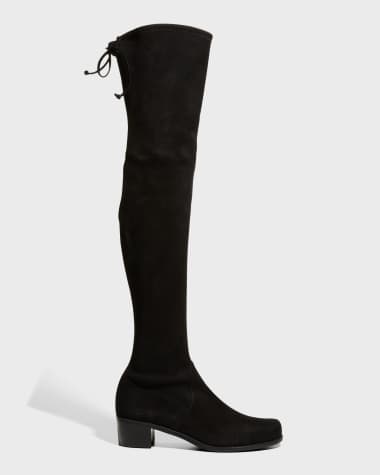 Stuart Weitzman Tieland Suede Over-The-Knee Boots