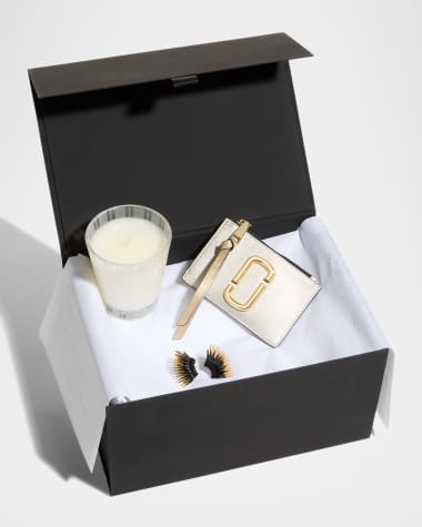 Neiman Marcus NEST New York Candle, Mignonne Gavigan Earrings & Marc Jacobs Card Case Gift Box Set