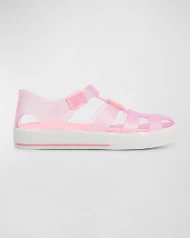 Dolce&Gabbana Kid's Logo Caged Jelly Sandals, Baby/Toddler/Kids