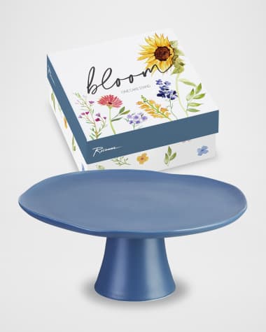 Rosanna Bloom Pedestal Large Dark Blue