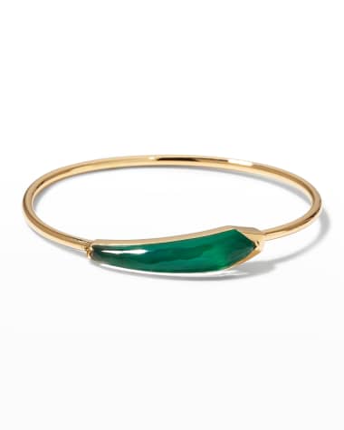 Stephen Webster Flexi Bracelet Set with Green Agate Clear Quartz