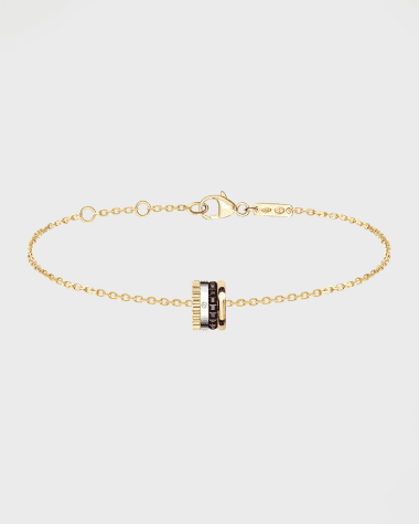 Boucheron Quatre 18K Gold 1-Diamond Chain Bracelet