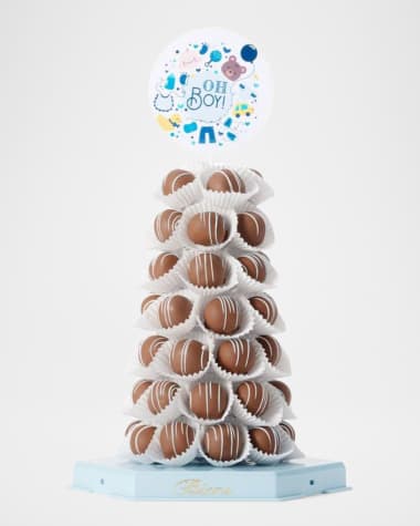 Biens Chocolate Centerpiece Baby Bien Tower - Light Blue