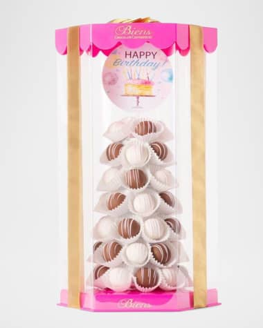 Biens Chocolate Centerpiece Happy Birthday Bien Tower - Dark Blue