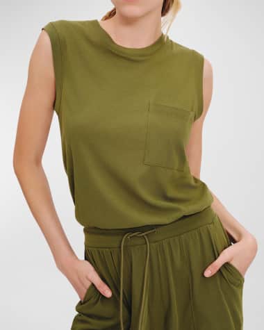 ATM Anthony Thomas Melillo High Torsion Sleeveless Jumpsuit