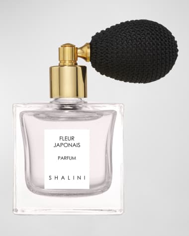 Shalini Parfum Fleur Japonais Parfum with Black Bulb Atomizer