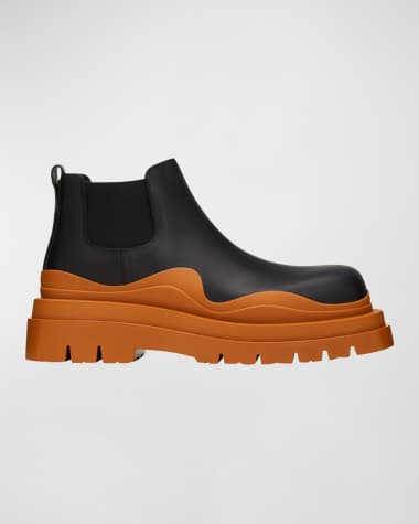 Bottega Veneta Men's Tire Ankle Chelsea Boots