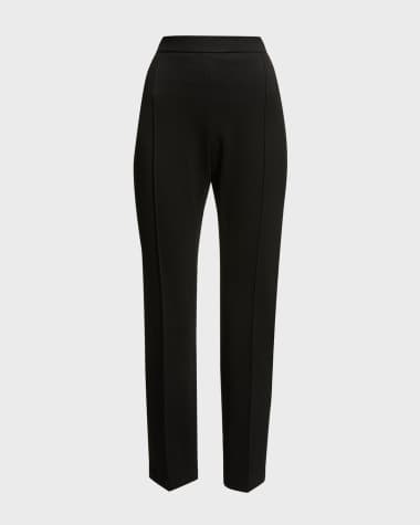 Rosetta Getty Slim-Leg Crop Pull-On Pants