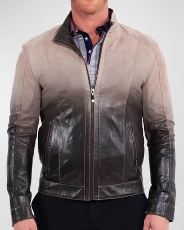 Maceoo Men's Degradé Leather Jacket