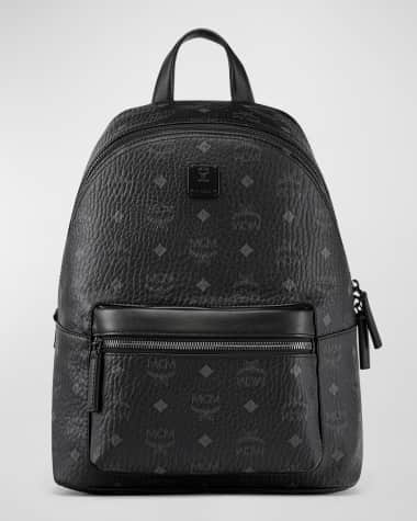 MCM Stark Small Logo Zip Backpack