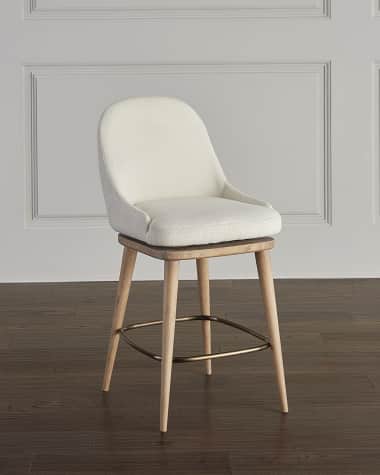 Interlude Home Harper Swivel Counter Stool, 26"