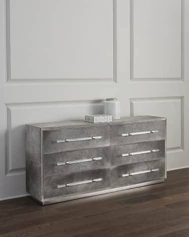 Interlude Home Cassian Hairhide 6-Drawer Chest