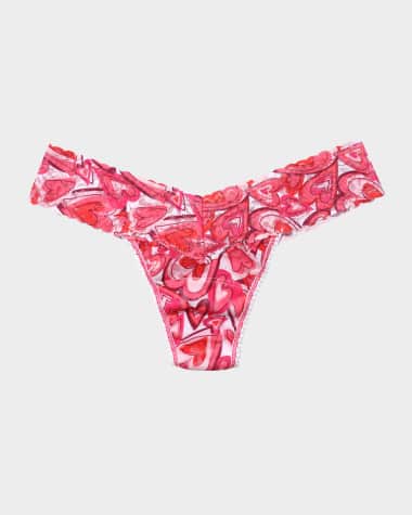 Hanky Panky Printed Low-Rise Signature Lace Thong