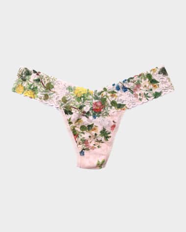 Hanky Panky Printed Low-Rise Signature Lace Thong