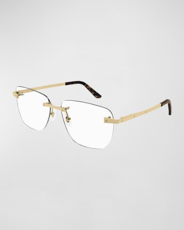 Cartier Men's Rimless Metal Optical Glasses