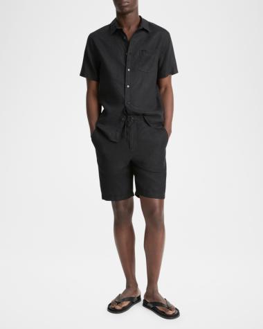V-Neck Hardware One-Piece Swimsuit