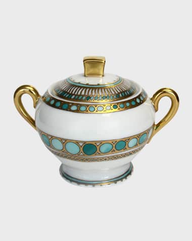 Haviland Syracuse Turquoise Sugar Bowl