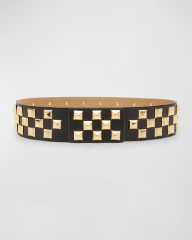 Streets Ahead Roger Studded Leather Belt