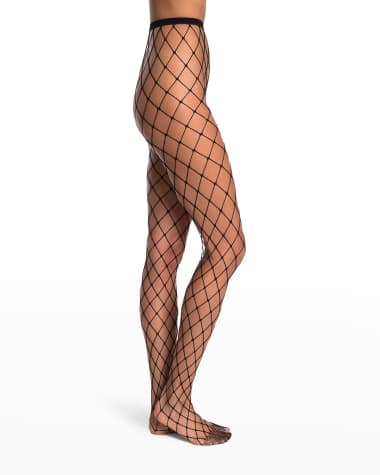Stems Caught Up Large Fishnet Tights