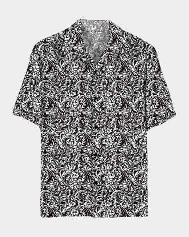 SIAMO VERANO Men's Artistiko Printed Camp Shirt