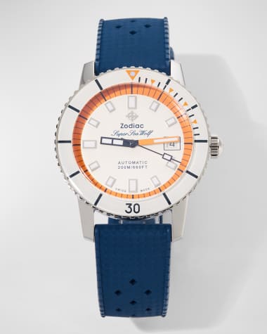 ZODIAC Men's Super Sea Wolf Automatic Rubber Watch