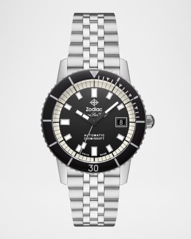 ZODIAC Men's Super Sea Wolf 53 Compression Bracelet Watch