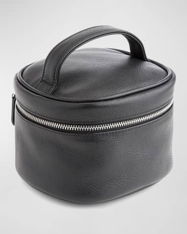 ROYCE New York Personalized Leather Compact Cosmetic Bag