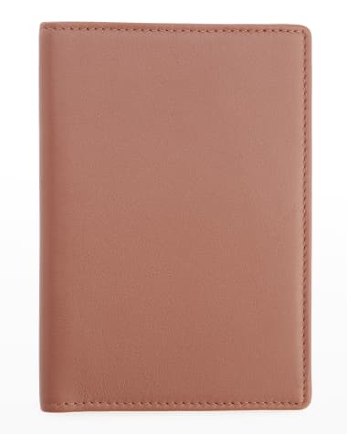 ROYCE New York Personalized Leather RFID-Blocking Passport Wallet with Vaccine Card Pocket