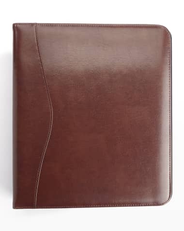 ROYCE New York Personalized Leather 2" Ring Binder