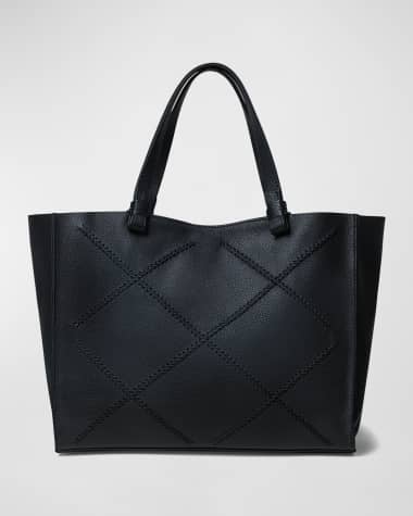 Black designer clearance tote bag